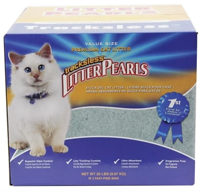 Litter Pearls Crystal Clear Litter Pearls Trackless Kattenbakvulling 18,6 LTR 8,9 KG 1 Litter Pearls Crystal Clear Litter Pearls Trackless Kattenbakvulling 18,6 LTR 8,9 KG