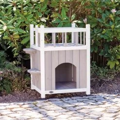 Trixie Kattenhuis Cat's Home Met Balkon Grijs / Wit 45X65X45 CM 5 Trixie Kattenhuis Cat's Home Met Balkon Grijs / Wit 45X65X45 CM -Boetiekwinkel Voor Dierenbenodigdheden 361760 02