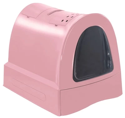 Imac Kattenbak Zuma Met Schuiflade Roze 40X56X42,5 CM 1 Imac Kattenbak Zuma Met Schuiflade Roze 40X56X42,5 CM