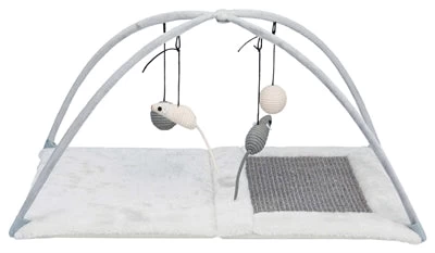 Trixie Krabmat Met Speeltjes Aan Koord Grijs 60X33X42 CM 1 Trixie Krabmat Met Speeltjes Aan Koord Grijs 60X33X42 CM