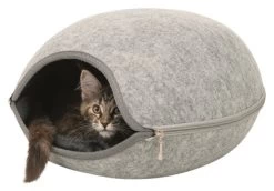 Trixie Relax Iglo Luna Lichtgrijs 40X24X46 CM -Boetiekwinkel Voor Dierenbenodigdheden 386565 05