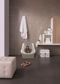 Imac Kattenbak Maddy Taupe 62X49,5X47,5 CM 9 Imac Kattenbak Maddy Taupe 62X49,5X47,5 CM -Boetiekwinkel Voor Dierenbenodigdheden 389525 04