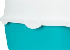 Trixie Kattenbak Vico Turquoise / Wit 56X40X40 CM -Boetiekwinkel Voor Dierenbenodigdheden 390971 04