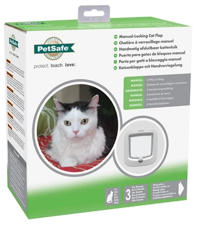 Petsafe Kattenluik Tot 7 Kg Handmatig Wit 300 1 Petsafe Kattenluik Tot 7 Kg Handmatig Wit 300