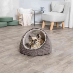 Trixie Kattenmand Iglo Livia Grijs / Creme 55X55X45 CM 5 Trixie Kattenmand Iglo Livia Grijs / Creme 55X55X45 CM -Boetiekwinkel Voor Dierenbenodigdheden 394638 02