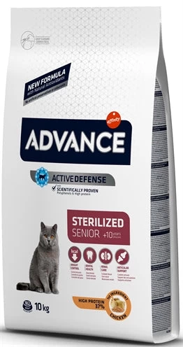 Advance Cat Sterilized Sensitive Senior 10+ 10 KG 1 Advance Cat Sterilized Sensitive Senior 10+ 10 KG