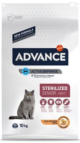 Advance Cat Sterilized Sensitive Senior 10+ 10 KG 2 Advance Cat Sterilized Sensitive Senior 10+ 10 KG - Image 2