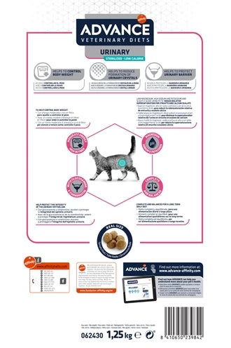 Advance Veterinary Diet Cat Urinary Sterilized Minder Calorieën 1,25 KG 3 Advance Veterinary Diet Cat Urinary Sterilized Minder Calorieën 1,25 KG - Image 3