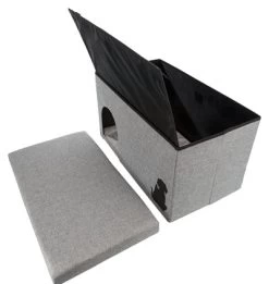 Trixie Kattenhuis Kimy Grijs 70X40X40 CM -Boetiekwinkel Voor Dierenbenodigdheden 398264 03