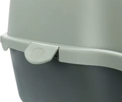 Trixie Be Eco Gerecycled Kattenbak Vico Met Kap Antraciet/Groen 56X40X40 CM -Boetiekwinkel Voor Dierenbenodigdheden 398733 04