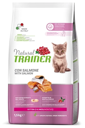 Natural Trainer Cat Kitten Salmon 1,5 KG 1 Natural Trainer Cat Kitten Salmon 1,5 KG