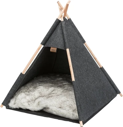Trixie Kattenmand Tipi Vilt Antraciet 55X55X65 CM 2 Trixie Kattenmand Tipi Vilt Antraciet 55X55X65 CM - Image 2