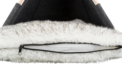 Trixie Kattenmand Tipi Vilt Antraciet 55X55X65 CM 6 Trixie Kattenmand Tipi Vilt Antraciet 55X55X65 CM - Image 6