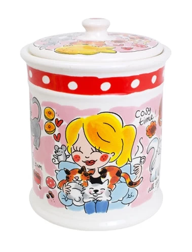 Blond Amsterdam Voorraadpot Kat 16X16X22,5 CM 1 Blond Amsterdam Voorraadpot Kat 16X16X22,5 CM