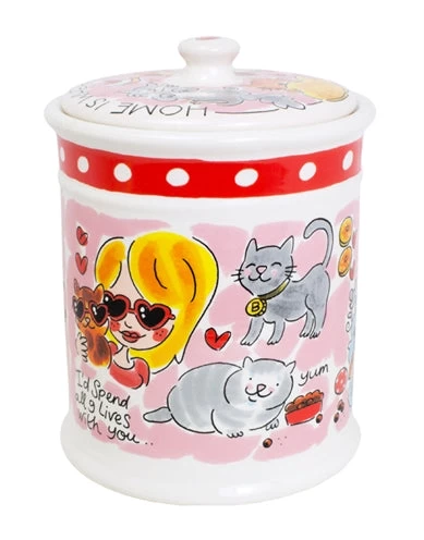 Blond Amsterdam Voorraadpot Kat 16X16X22,5 CM 3 Blond Amsterdam Voorraadpot Kat 16X16X22,5 CM - Afbeelding 3