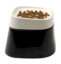 Savic Ergo Cube Drinkbak Creme / Zwart 22X22X16 CM -Boetiekwinkel Voor Dierenbenodigdheden 402112 03