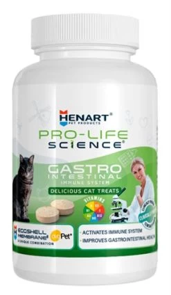 Henart Pro Life Science Kat Gastrointestinal Tract Immuunsysteem 75 GR 125 TBL