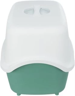 Trixie Kattenbak Vico Met Print Groen / Wit 56X40X40 CM -Boetiekwinkel Voor Dierenbenodigdheden 408238 02