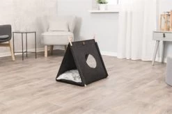 Trixie Kattenmand Tent Elfie Met Kussen Vilt Antraciet 50X46X52 CM 17 Trixie Kattenmand Tent Elfie Met Kussen Vilt Antraciet 50X46X52 CM -Boetiekwinkel Voor Dierenbenodigdheden 409170 08