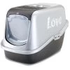 Savic Kattenbak Nestor Impression Love Zwart / Zilver 56X39X38,5 CM