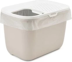 Savic Kattenbak Hop In Mocca / Wit 58,5X39X39,5 CM -Boetiekwinkel Voor Dierenbenodigdheden 409988 04