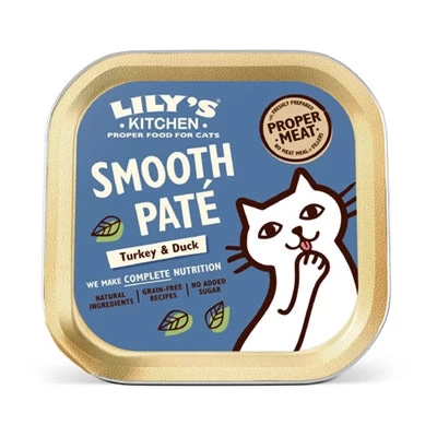 Lily's Kitchen Cat Smooth Pate Turkey / Duck 19X85 GR 1 Lily's Kitchen Cat Smooth Pate Turkey / Duck 19X85 GR