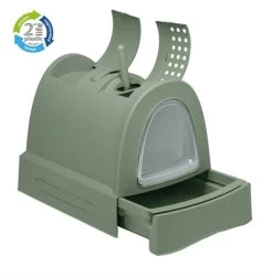 Imac Kattenbak Zuma Met Schuiflade Groen 56X40X42,5 CM