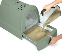 Imac Kattenbak Zuma Met Schuiflade Groen 56X40X42,5 CM -Boetiekwinkel Voor Dierenbenodigdheden 410294 02