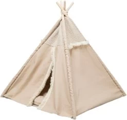 Trixie Kattenmand Tipi Boho Beige 55X55X65 CM -Boetiekwinkel Voor Dierenbenodigdheden 410532 04