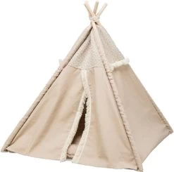 Trixie Kattenmand Tipi Boho Beige 55X55X65 CM -Boetiekwinkel Voor Dierenbenodigdheden 410532 05