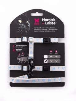 Martin Kattentuig En Looplijn Grijs / Blauw 35-50X1 CM / 100X1 CM