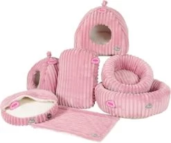 Zolux Kussen Kat Naomi Roze 53X39,5X13 CM -Boetiekwinkel Voor Dierenbenodigdheden 411668 02