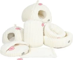 Zolux Kattenmand Iglo Naomi Wit 41X41X40 CM 5 Zolux Kattenmand Iglo Naomi Wit 41X41X40 CM -Boetiekwinkel Voor Dierenbenodigdheden 411669 02