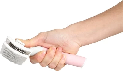 Zolux Anah Slickerborstel Intrekbaar Roze / Wit M 9X5X17,5 CM 2 Zolux Anah Slickerborstel Intrekbaar Roze / Wit M 9X5X17,5 CM - Image 2