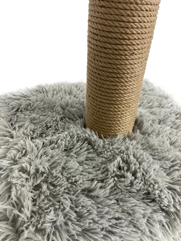 Foeiii Krabpaal Pluche Lichtgrijs 39X39X80 CM 3 Foeiii Krabpaal Pluche Lichtgrijs 39X39X80 CM - Image 3