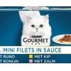 Gourmet Perle Mini Filets In Saus Kip / Konijn / Rund / Zalm 60X85 GR