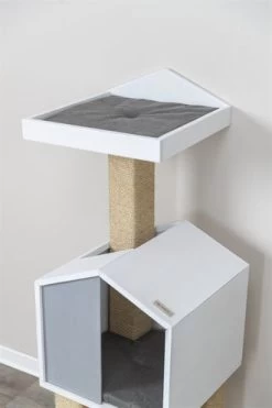 Trixie Be Nordic Krabpaal Jonte Grijs / Wit 38X38X115 CM -Boetiekwinkel Voor Dierenbenodigdheden 412872 09