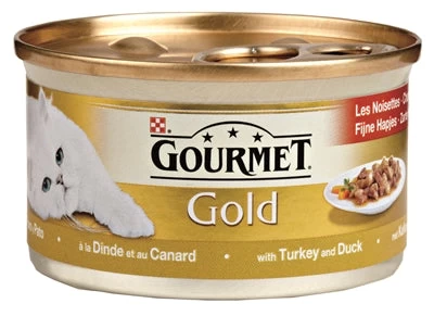 Gourmet Gold Fijne Hapjes Kalkoen / Eend 24X85 GR 1 Gourmet Gold Fijne Hapjes Kalkoen / Eend 24X85 GR