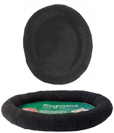 Merkloos Mand Imitatie Schapenwol Zwart 48X38X8CM 1 Merkloos Mand Imitatie Schapenwol Zwart 48X38X8CM